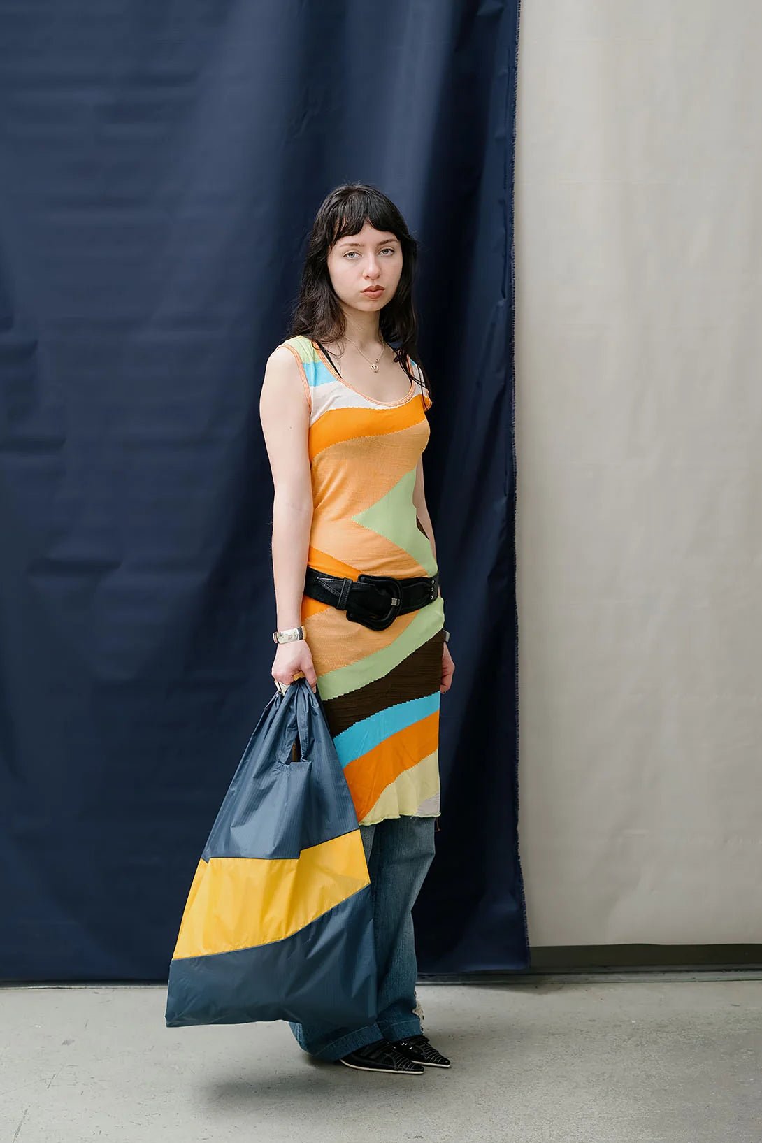 The New Shopping Bag Tornado & Calendula Medium van SUSAN BIJL | Kids Conceptstore Le Fanfare