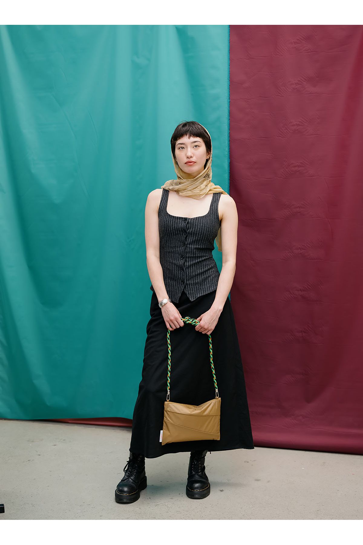 The New Strap Kumihimo Wena & Orange & Black van SUSAN BIJL | Kids Conceptstore Le Fanfare