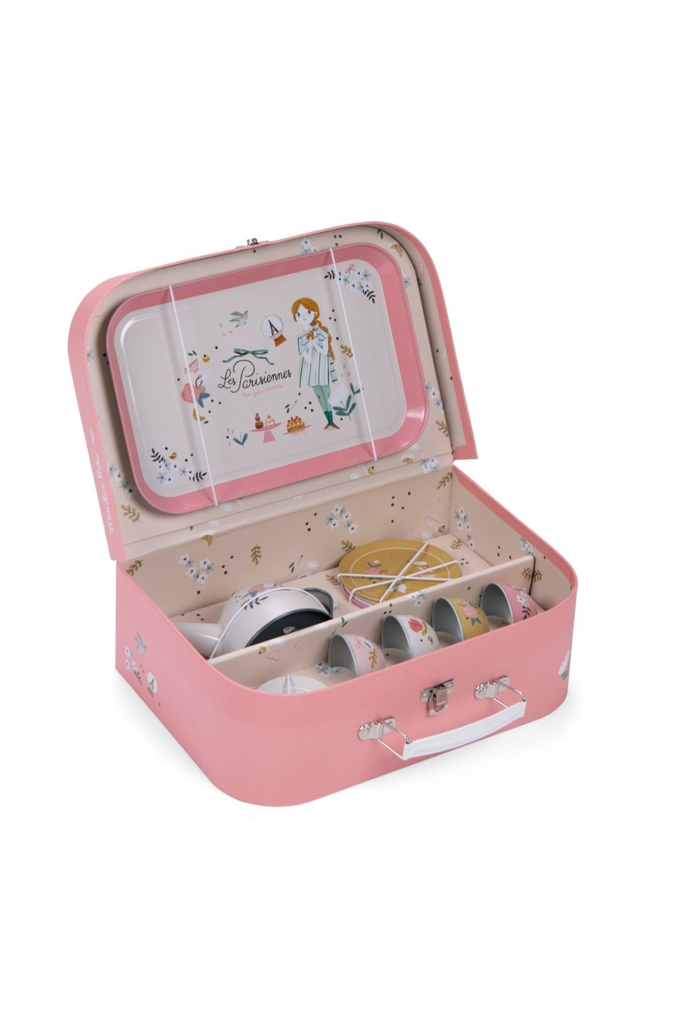 Theekoffertje metaal - Les Parisiennes van Moulin Roty | Kids Conceptstore Le Fanfare