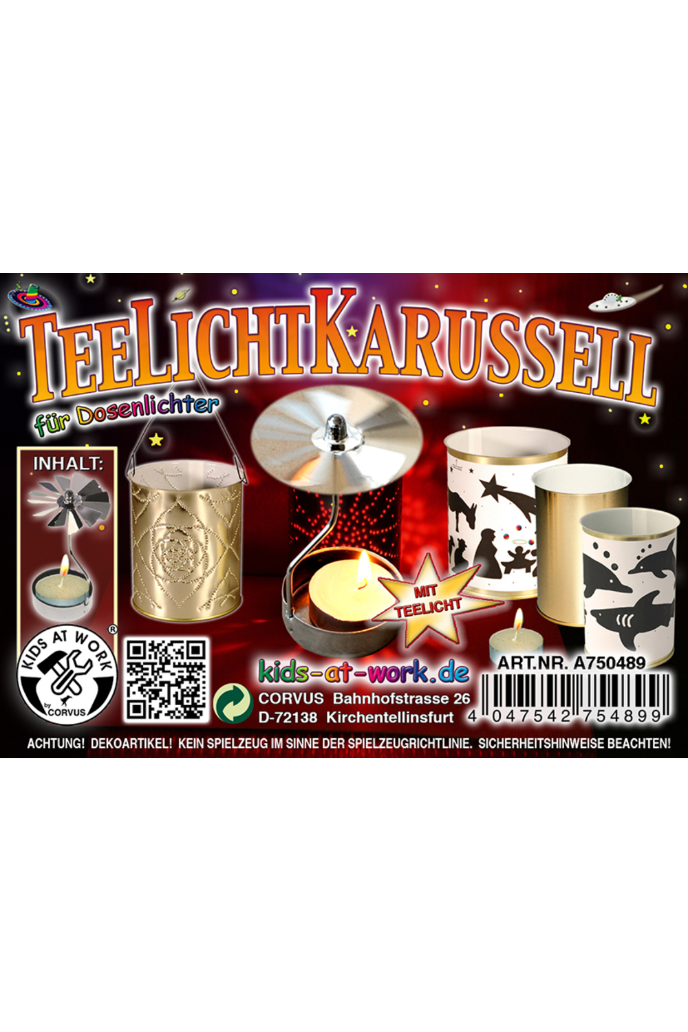 Theelicht caroussel van Kids At Work | Kids Conceptstore Le Fanfare