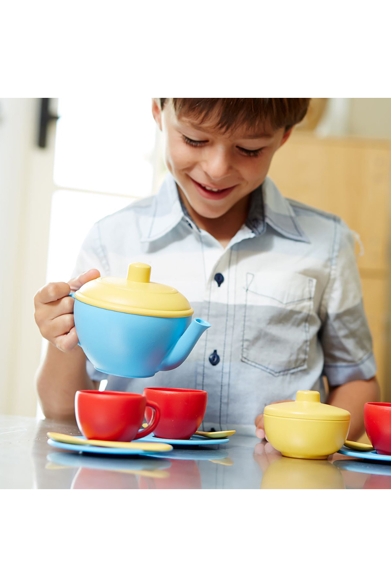 Theeset blauw - gerecycled van Green Toys | Kids Conceptstore Le Fanfare