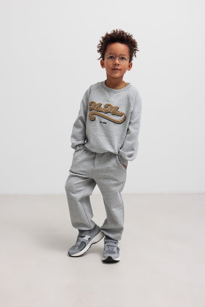Theos - Double Jersey - Dark Bronze Logo van MarMar Copenhagen | Kids Conceptstore Le Fanfare