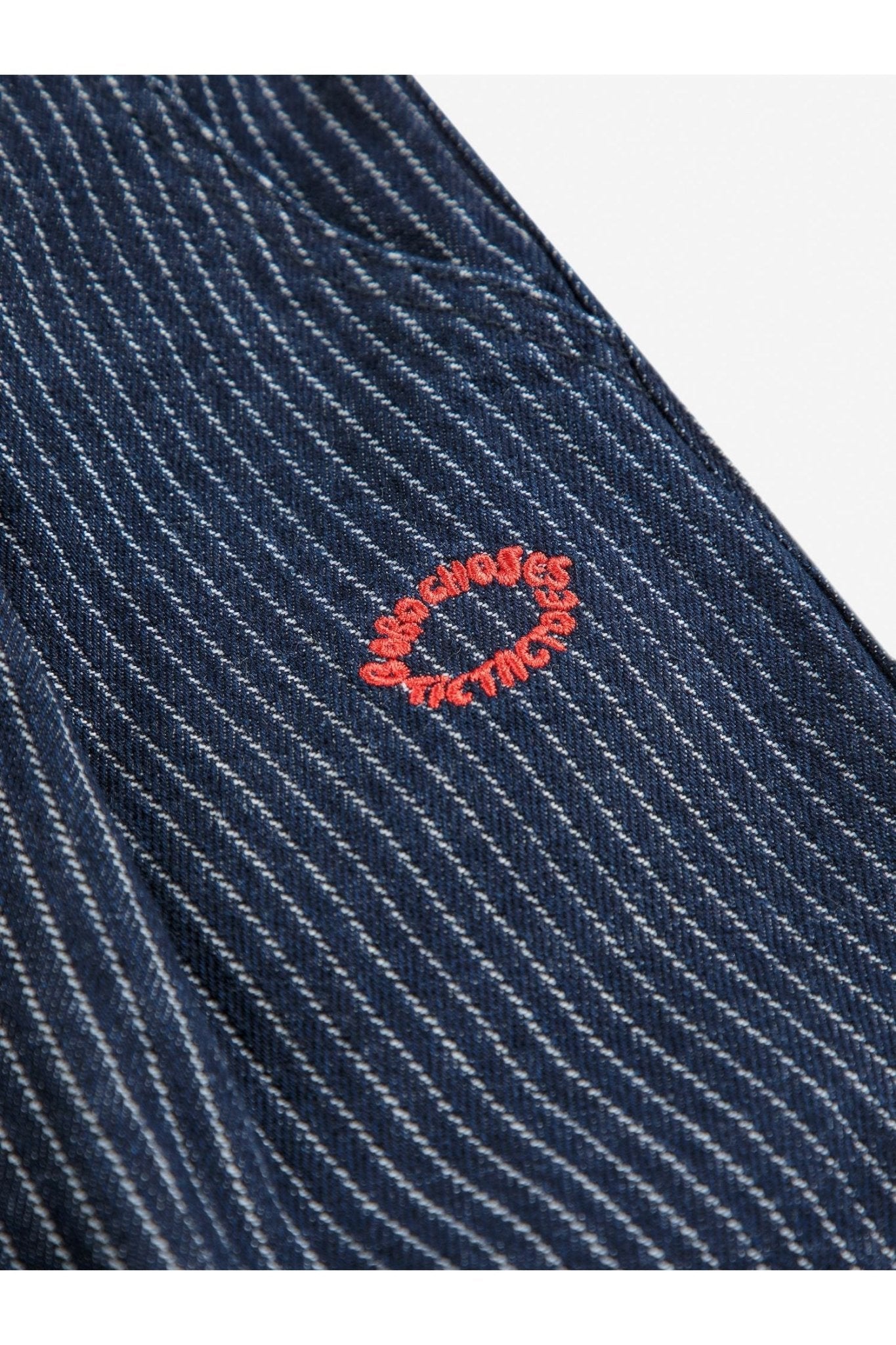 Tic Tac Toe Denim Pants - Navy Blue van Bobo Choses | Kids Conceptstore Le Fanfare