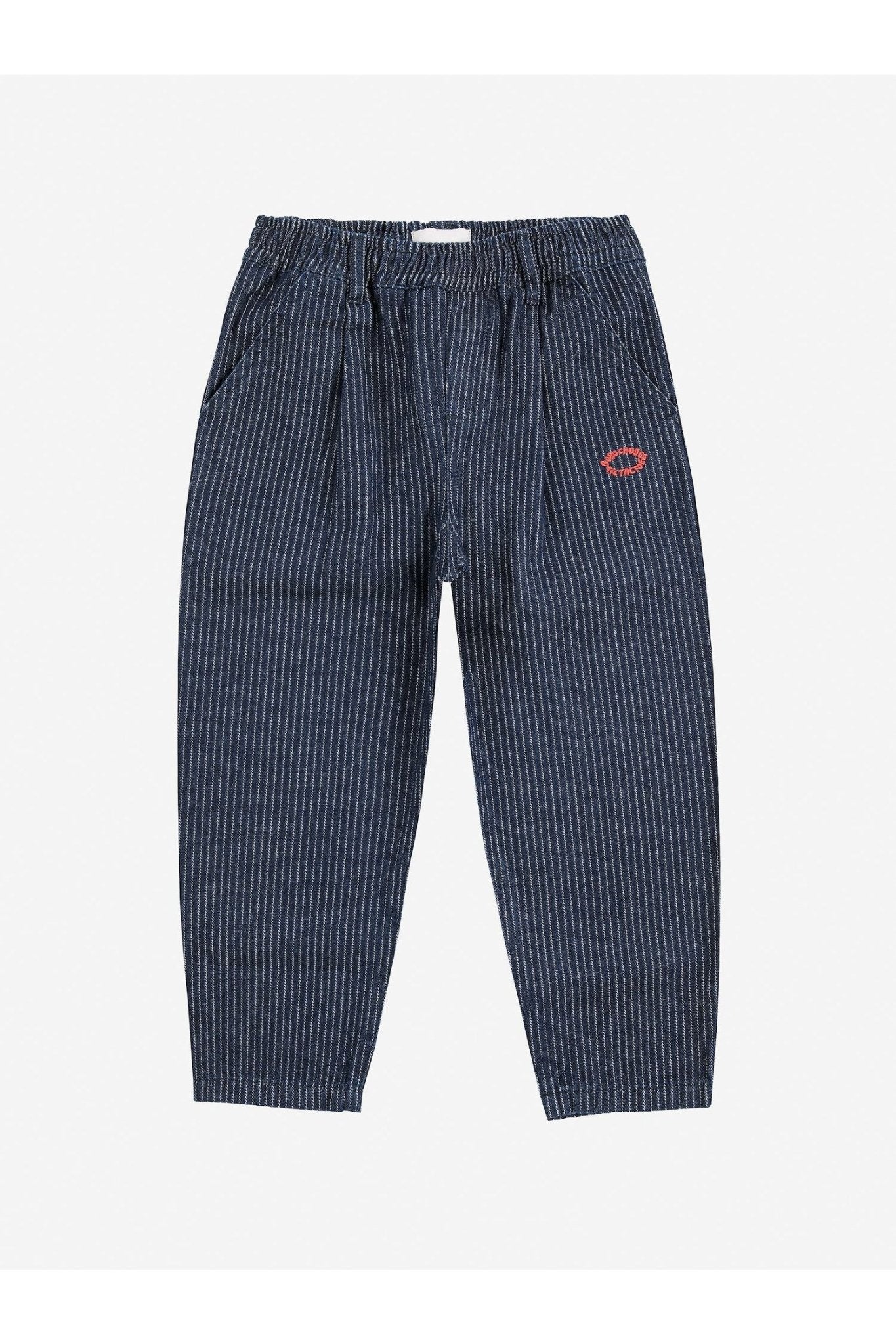 Tic Tac Toe Denim Pants - Navy Blue van Bobo Choses | Kids Conceptstore Le Fanfare