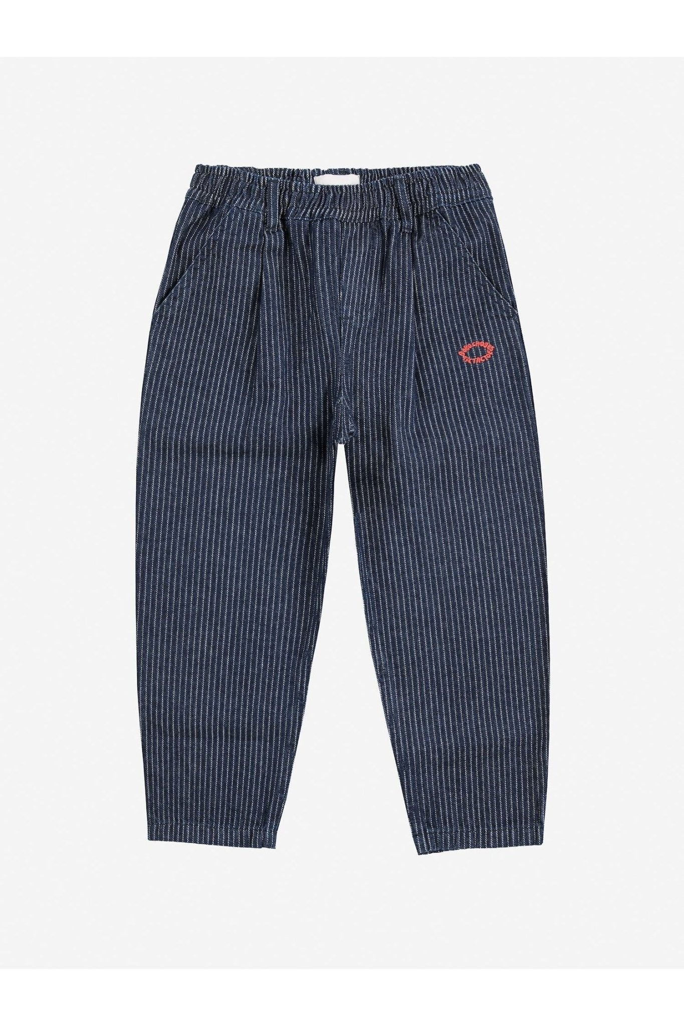 Tic Tac Toe Denim Pants - Navy Blue van Bobo Choses | Kids Conceptstore Le Fanfare