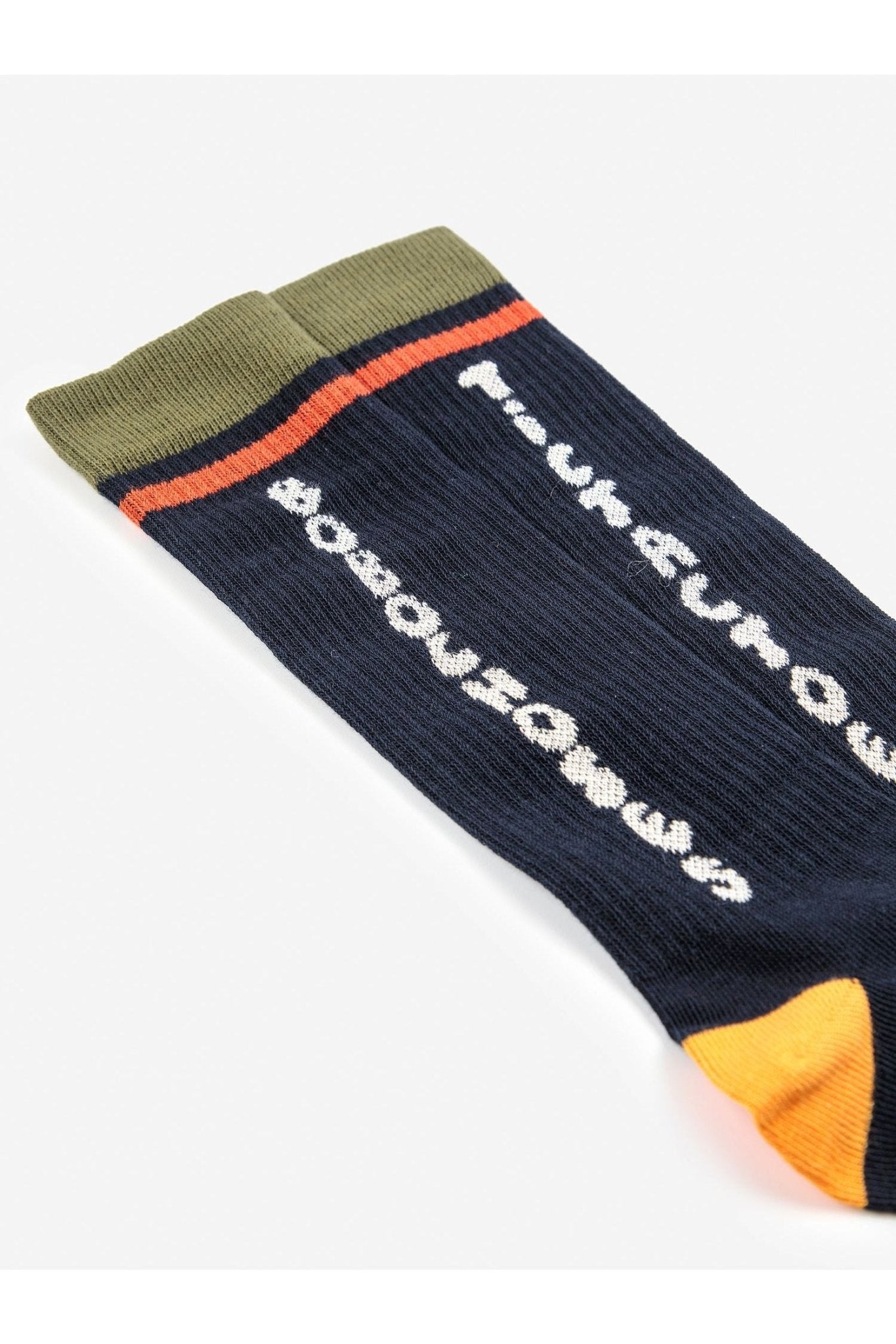 Tic Tac Toe navy extra long socks - Midnight Blue van Bobo Choses | Kids Conceptstore Le Fanfare