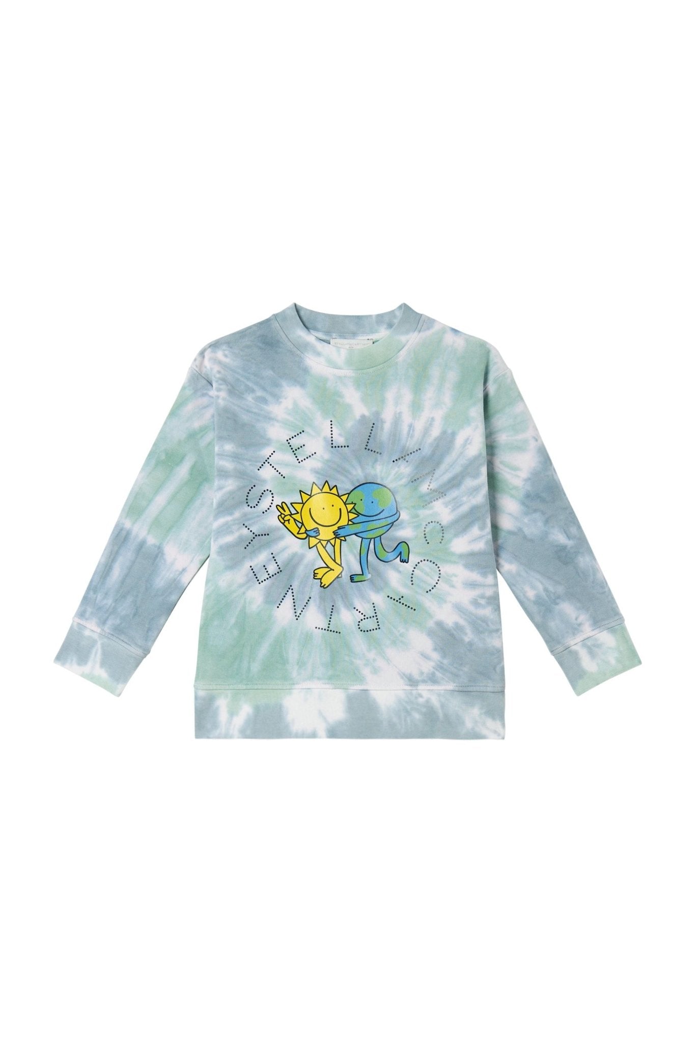 Tie Dye Aop Sweatshirt With Stay Earthy Logo Disc Pr van Stella McCartney | Kids Conceptstore Le Fanfare