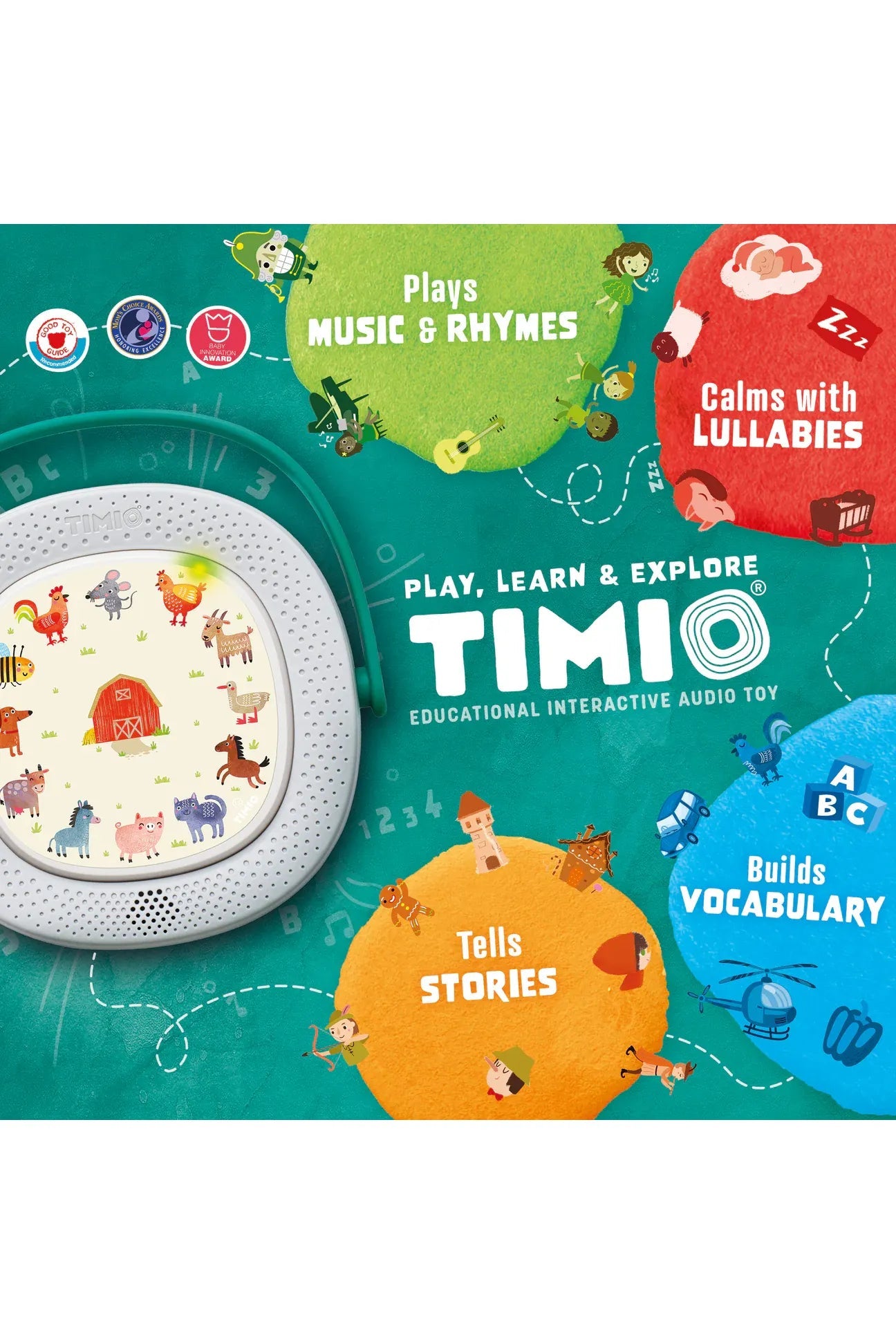 Timio Player + 5 discs van Timio | Kids Conceptstore Le Fanfare