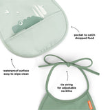 Tiny pocket bib 2-pack | Croco - Green van Done by Deer | Kids Conceptstore Le Fanfare