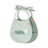 Tiny pocket bib 2-pack | Croco - Green van Done by Deer | Kids Conceptstore Le Fanfare