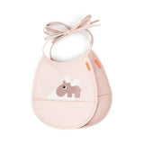 Tiny pocket bib 2-pack | Happy clouds - Powder van Done by Deer | Kids Conceptstore Le Fanfare