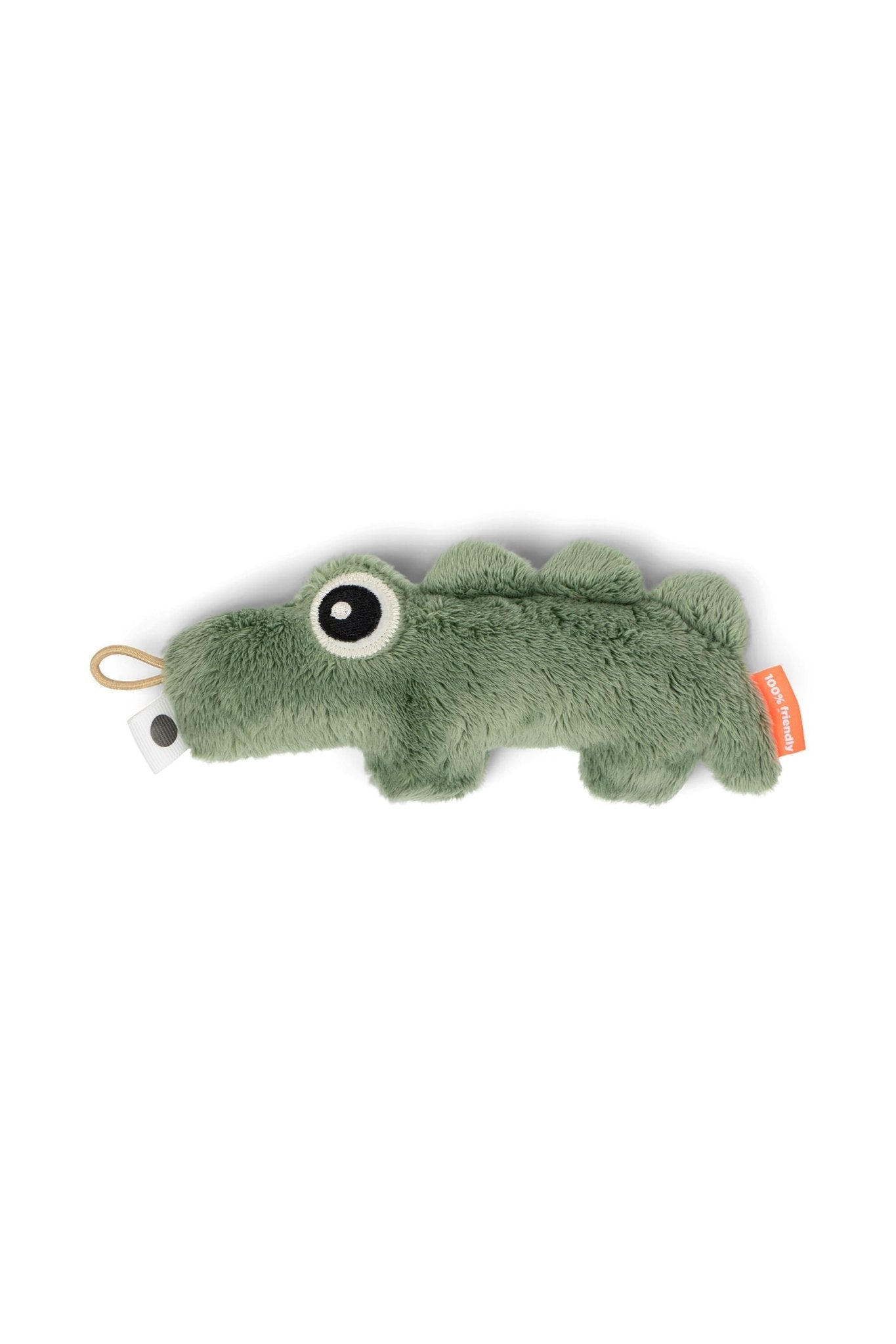 Tiny sensory rattle | Croco - Green van Done by Deer | Kids Conceptstore Le Fanfare
