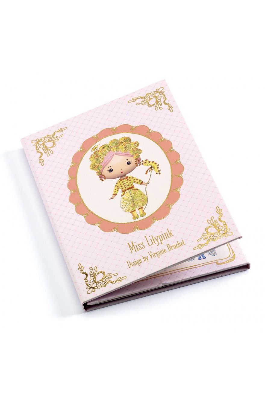 Tinyly - Sticker Aankleedspel - Miss Lilypink van Djeco | Kids Conceptstore Le Fanfare