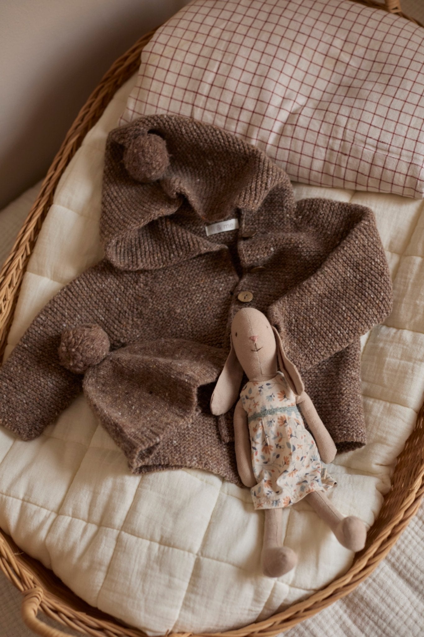 Tirso knitted jacket - brownie van Li&me | Kids Conceptstore Le Fanfare