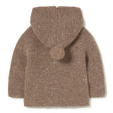 Tirso knitted jacket - brownie van Li&me | Kids Conceptstore Le Fanfare