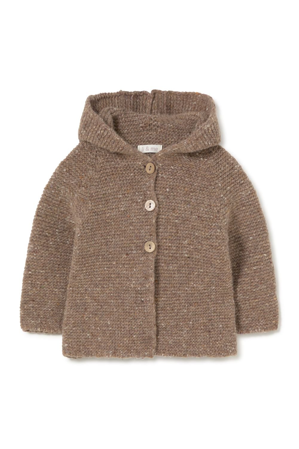 Tirso knitted jacket - brownie van Li&me | Kids Conceptstore Le Fanfare