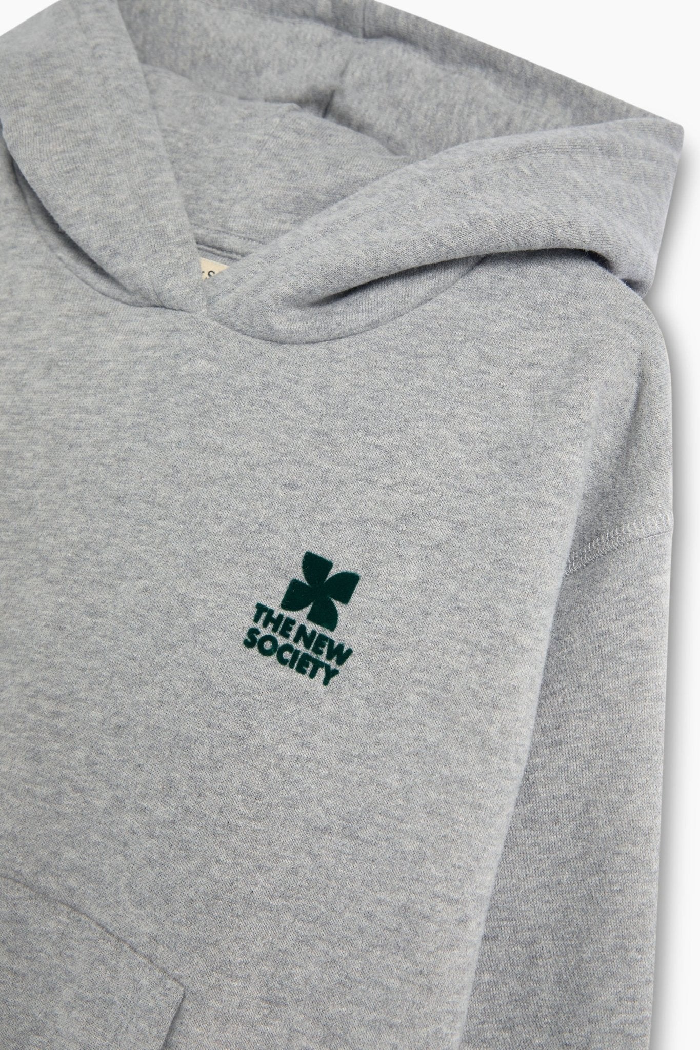 TNS Logo Hoodie Mid Grey Melange van The New Society | Kids Conceptstore Le Fanfare