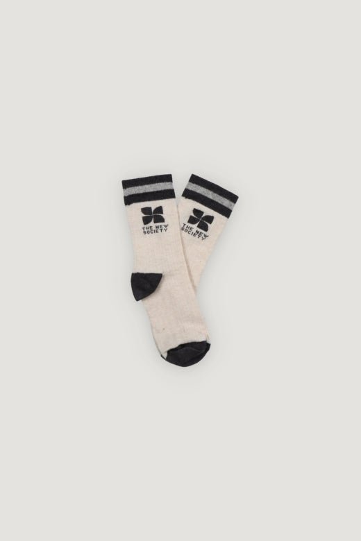 TNS Logo Socks Whisper White Melange van The New Society | Kids Conceptstore Le Fanfare