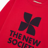 TNS Logo Sweatshirt Chinese Red van The New Society | Kids Conceptstore Le Fanfare