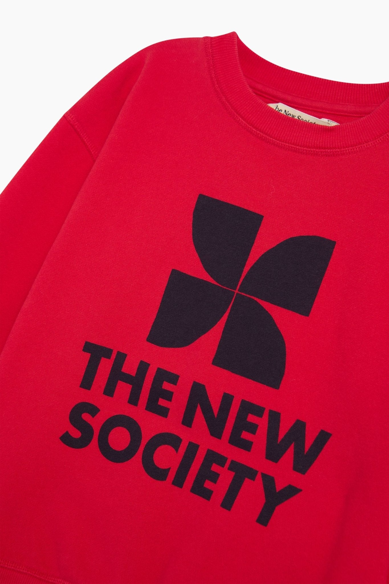 TNS Logo Sweatshirt Chinese Red van The New Society | Kids Conceptstore Le Fanfare