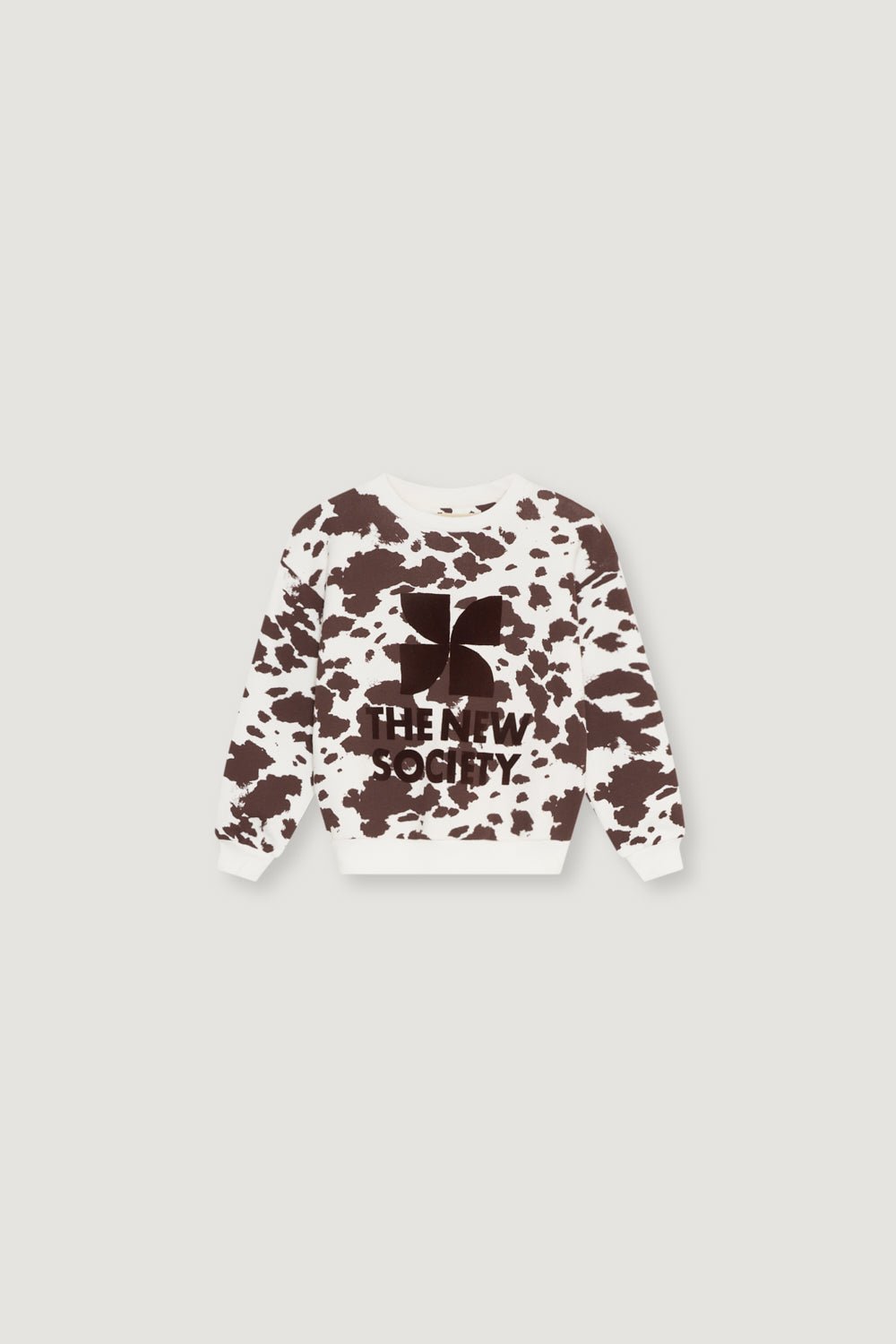 TNS Logo Sweatshirt Cow Print van The New Society | Kids Conceptstore Le Fanfare