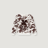 TNS Logo Sweatshirt Cow Print van The New Society | Kids Conceptstore Le Fanfare