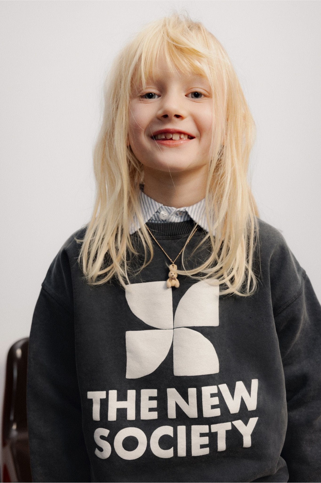 TNS Logo Sweatshirt Forged Iron van The New Society | Kids Conceptstore Le Fanfare