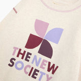 TNS Logo Sweatshirt Whisper White Melange Multicolor van The New Society | Kids Conceptstore Le Fanfare