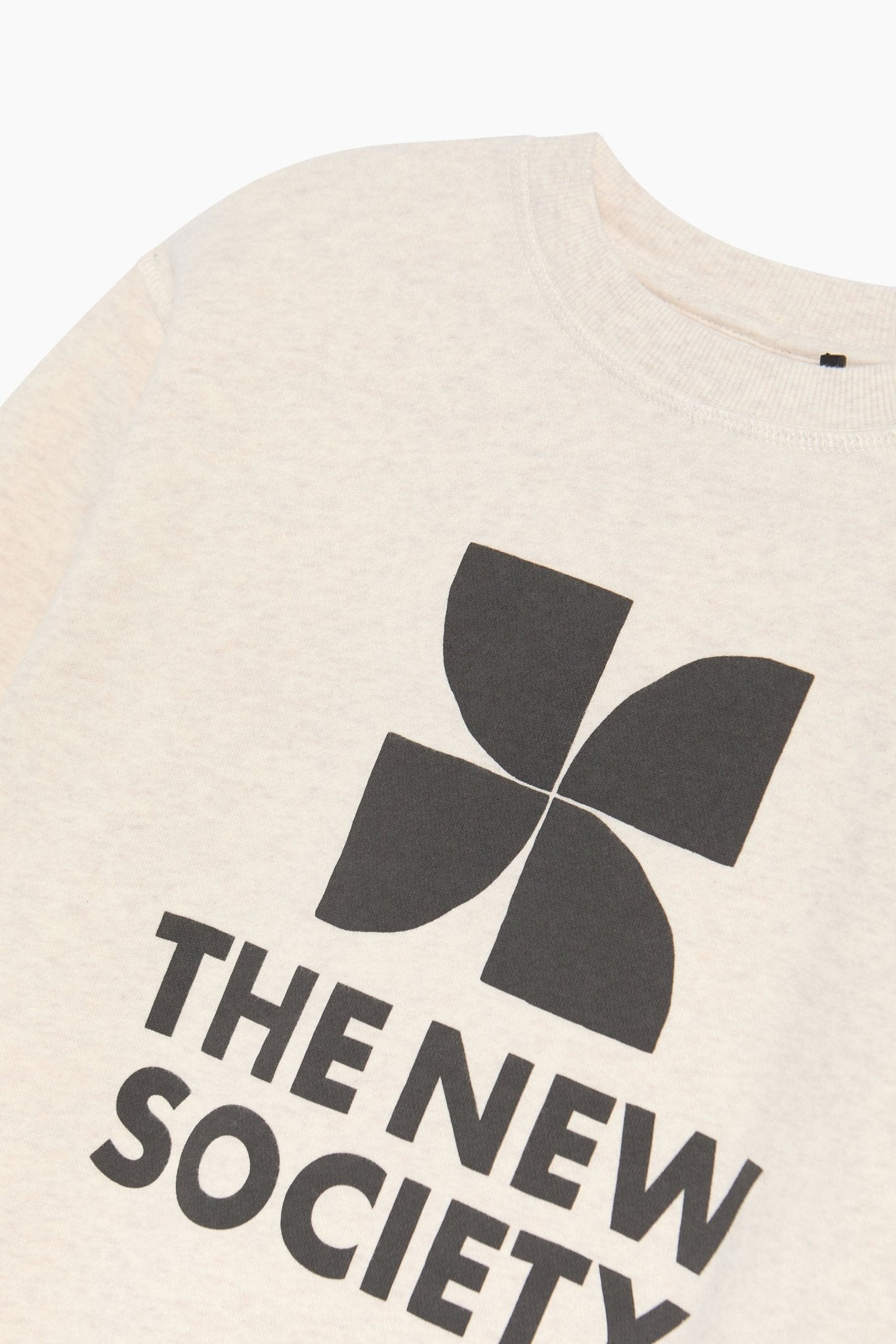 TNS Logo Sweatshirt Whisper White Melange van The New Society | Kids Conceptstore Le Fanfare