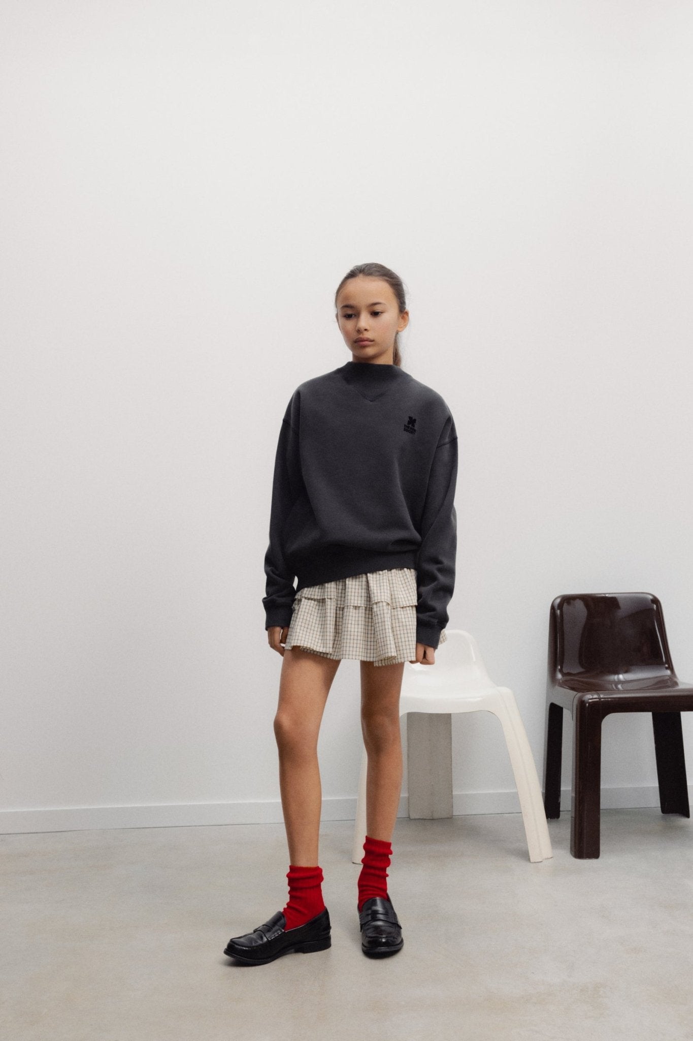 TNS Logo Teen Rib Sweatshirt van The New Society | Kids Conceptstore Le Fanfare