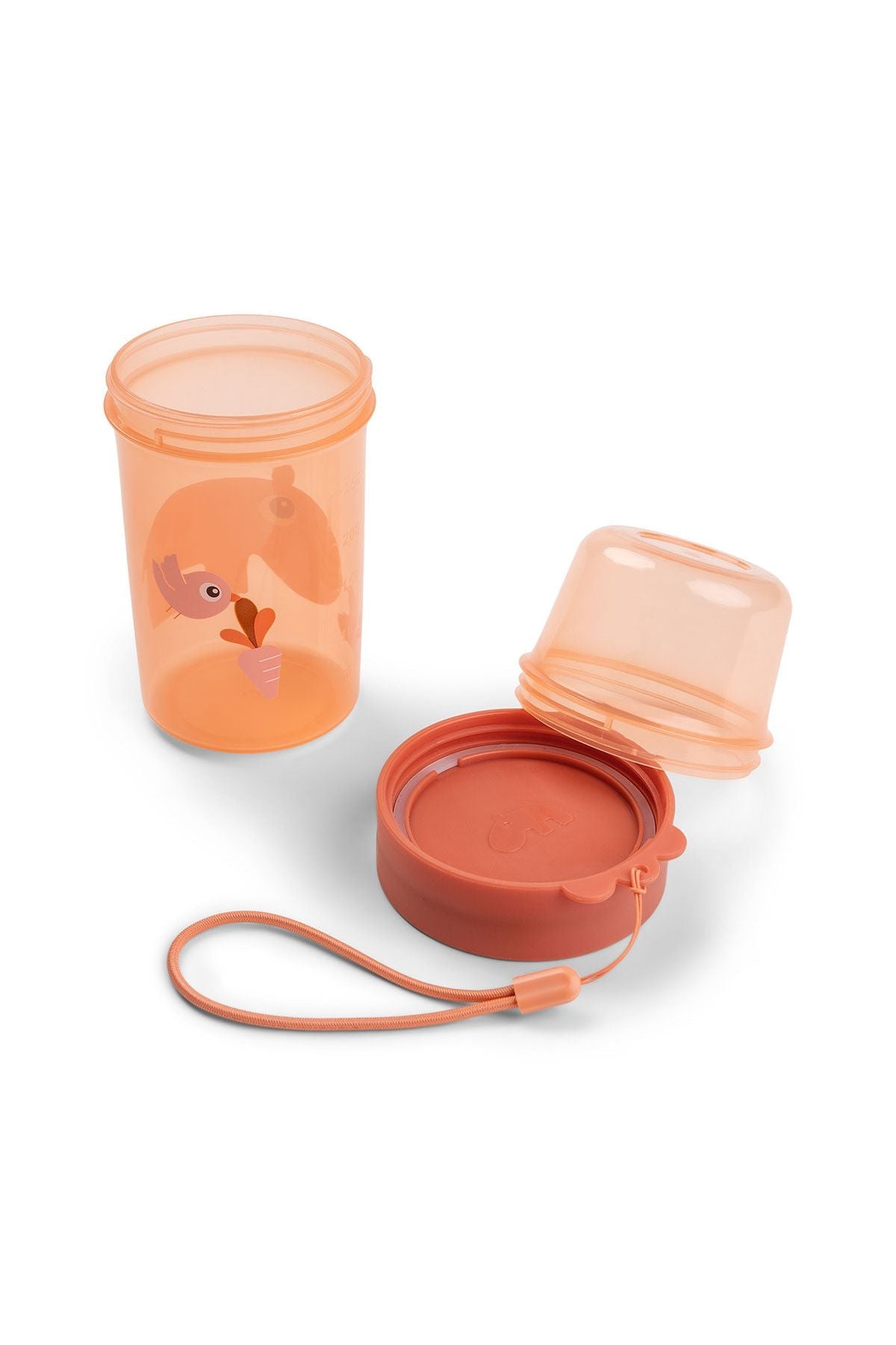 To go 2-way snack container L Ozzo Papaya van Done by Deer | Kids Conceptstore Le Fanfare