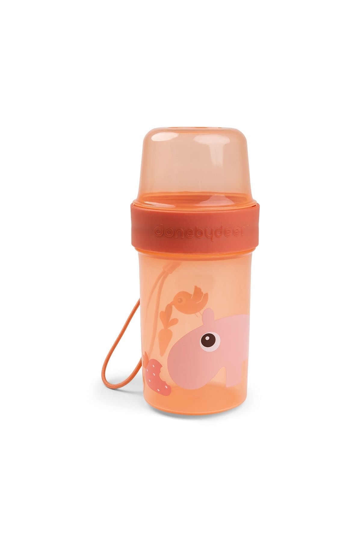 To go 2-way snack container L Ozzo Papaya van Done by Deer | Kids Conceptstore Le Fanfare