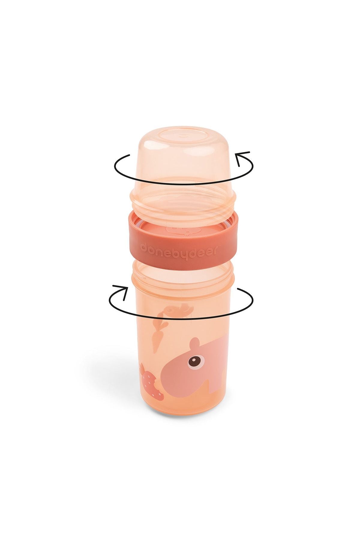 To go 2-way snack container L Ozzo Papaya van Done by Deer | Kids Conceptstore Le Fanfare