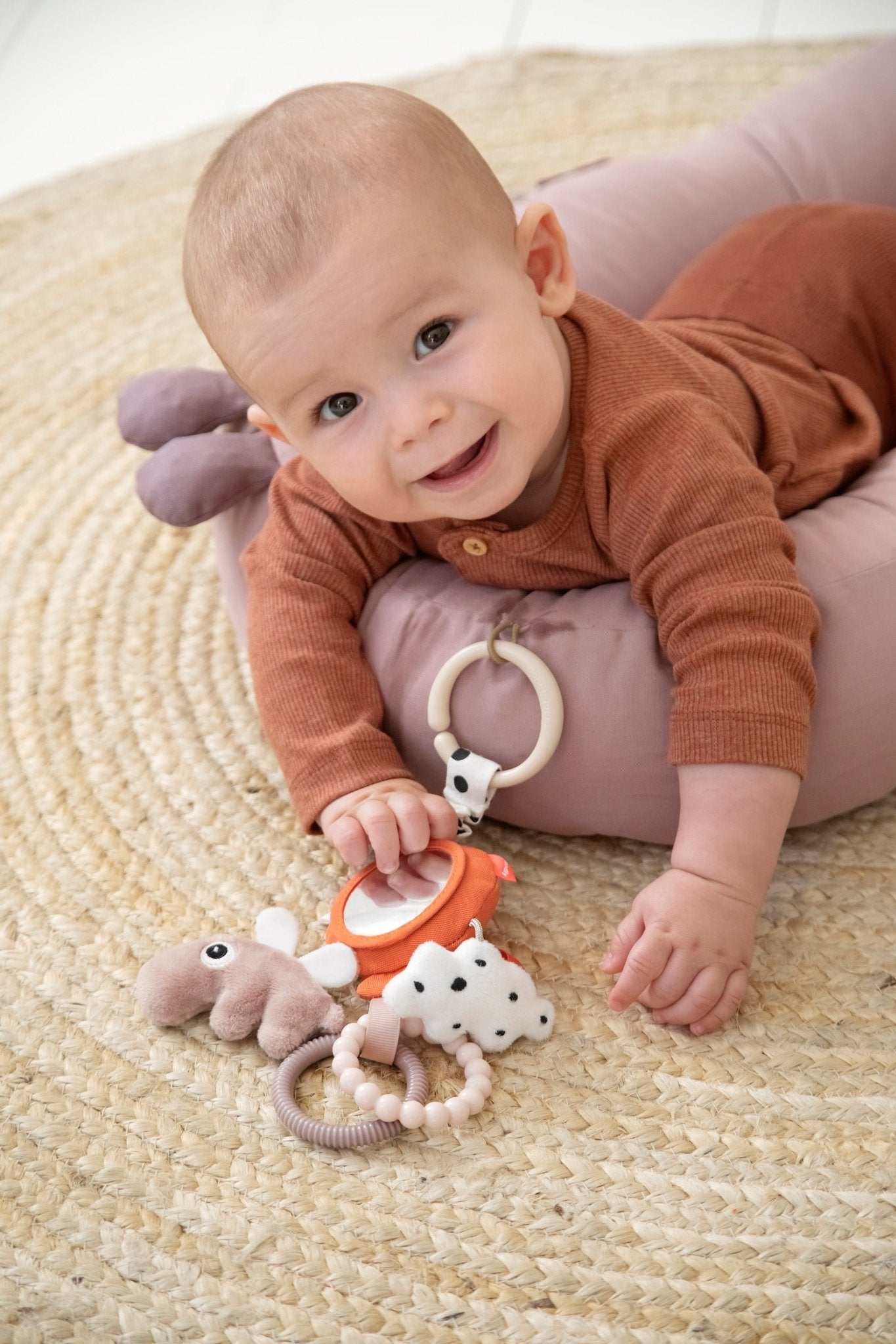 To go activity mirror | Happy clouds - Papaya van Done by Deer | Kids Conceptstore Le Fanfare
