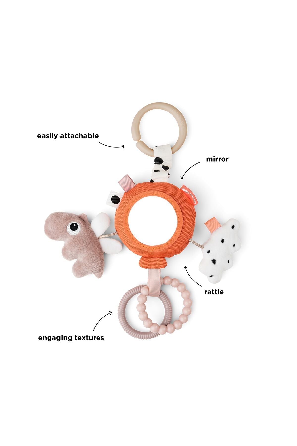 To go activity mirror | Happy clouds - Papaya van Done by Deer | Kids Conceptstore Le Fanfare