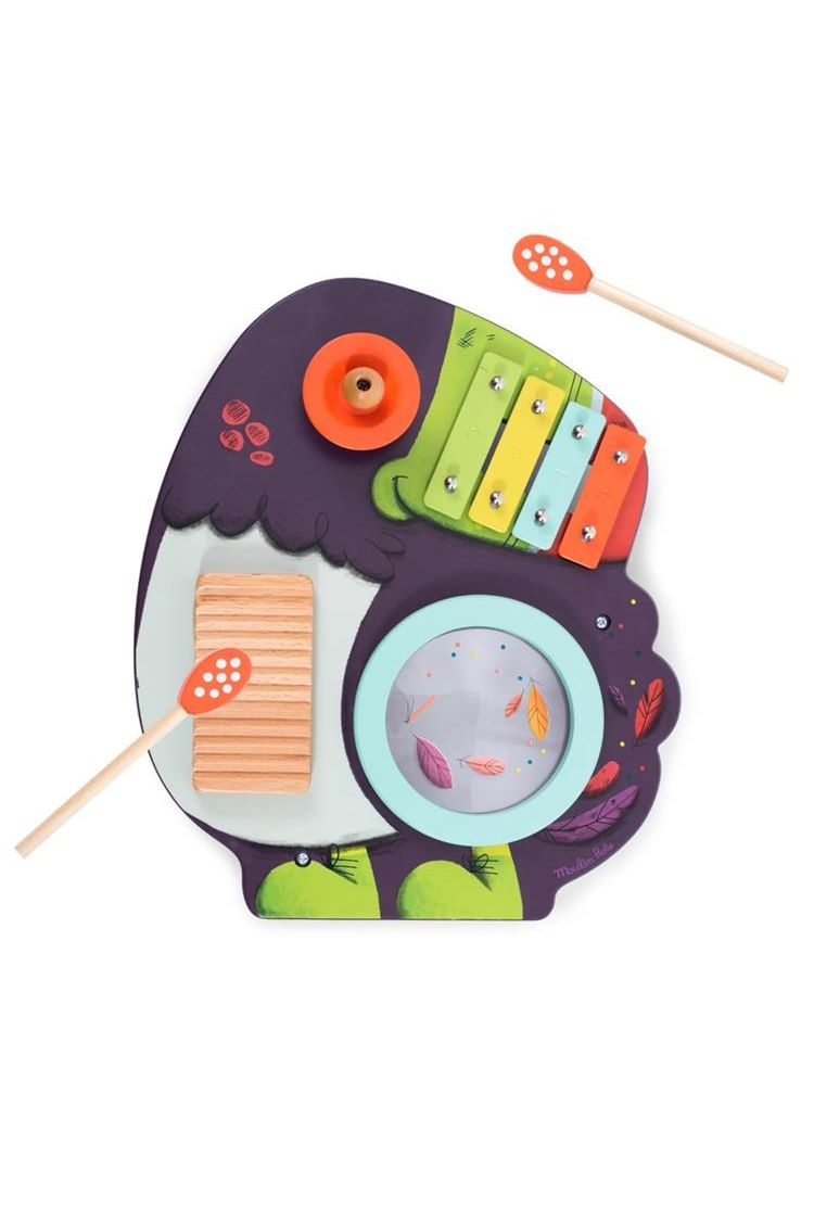 Toekan Muzikaal Activity Centre Dans La Jungle van Moulin Roty | Kids Conceptstore Le Fanfare
