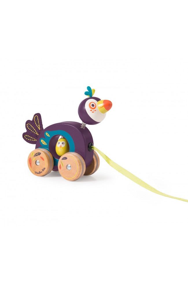 Toekan Pakou Op Wielen Dans La Jungle van Moulin Roty | Kids Conceptstore Le Fanfare