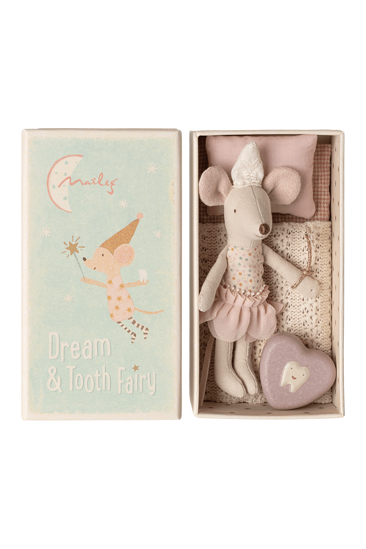 Tooth fairy mouse, Little sister in matchbox van Maileg | Kids Conceptstore Le Fanfare
