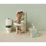 Toothbrush set in bag, Mouse - Blue stripe van Maileg | Kids Conceptstore Le Fanfare