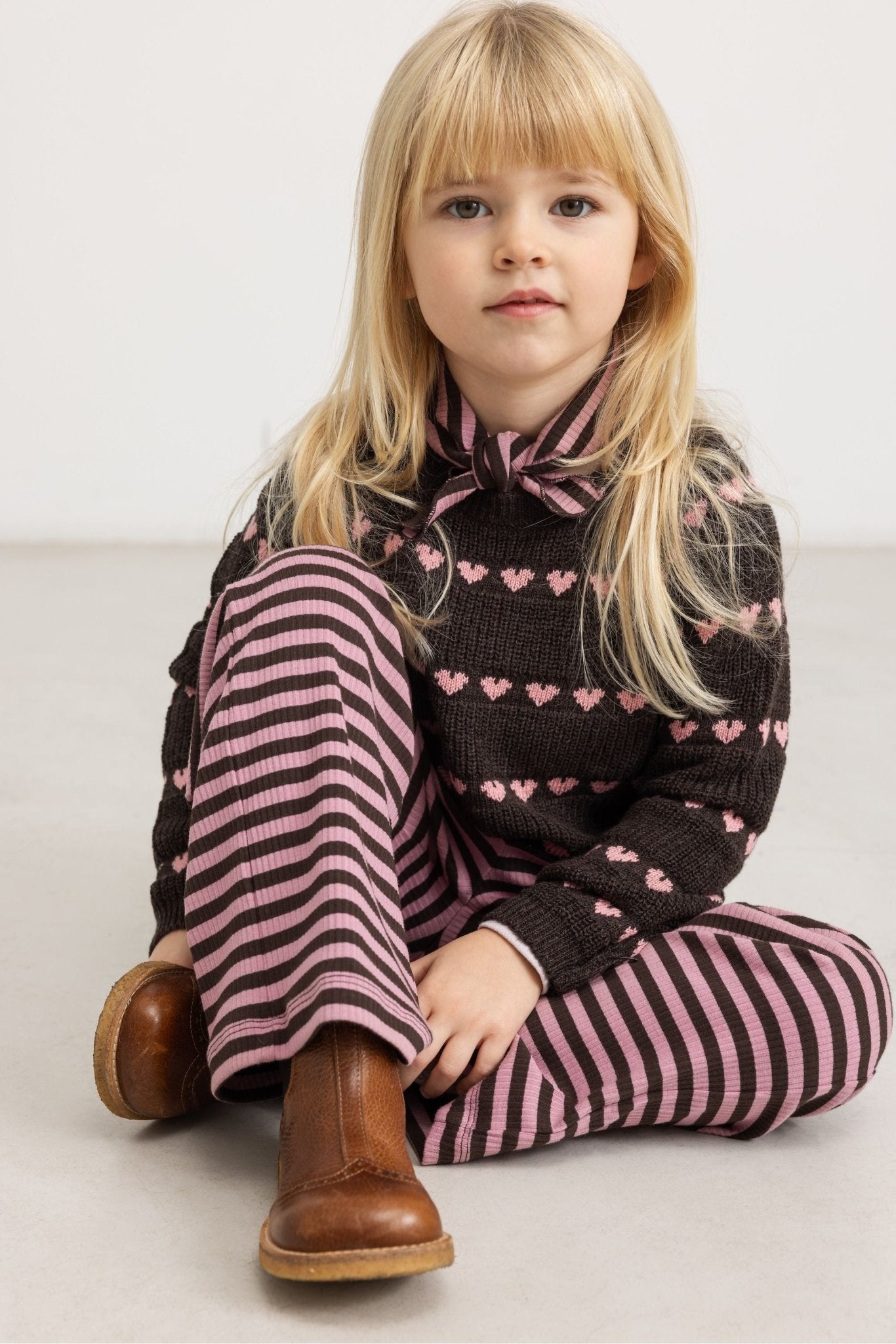Torin | Light Cotton Wool Pattern - Rose Frosting Hearts van MarMar Copenhagen | Kids Conceptstore Le Fanfare