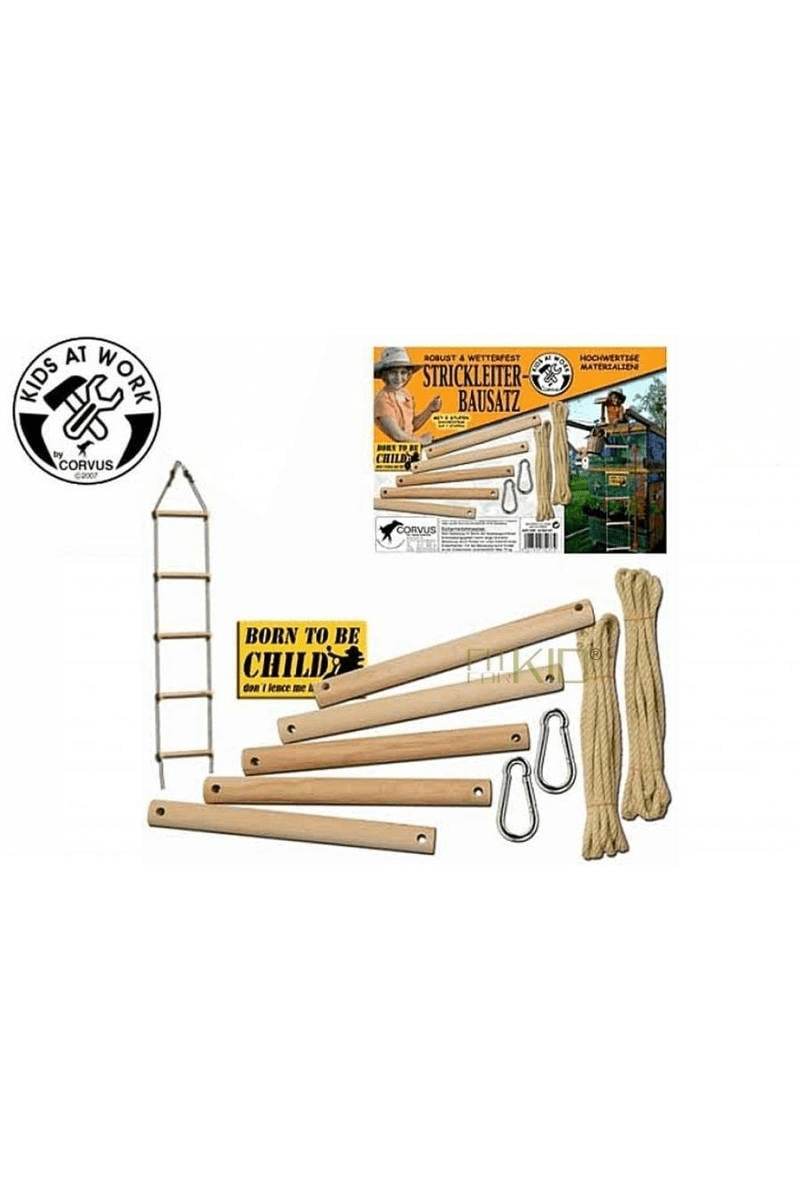 Touwladder DIY set van Kids At Work | Kids Conceptstore Le Fanfare
