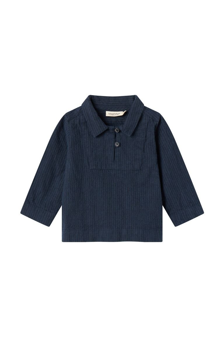 Tovas - Chambray - Dark Blue Stripe van MarMar Copenhagen | Kids Conceptstore Le Fanfare