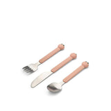 Tove Peach Cutlery Set - Peach - Pale tuscany multi mix van Liewood | Kids Conceptstore Le Fanfare