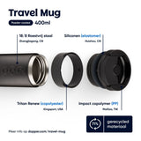Travel Mug (300 ml) - Blazing Black van Dopper | Kids Conceptstore Le Fanfare