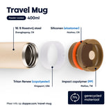 Travel Mug (300 ml) - Earthy Brown van Dopper | Kids Conceptstore Le Fanfare