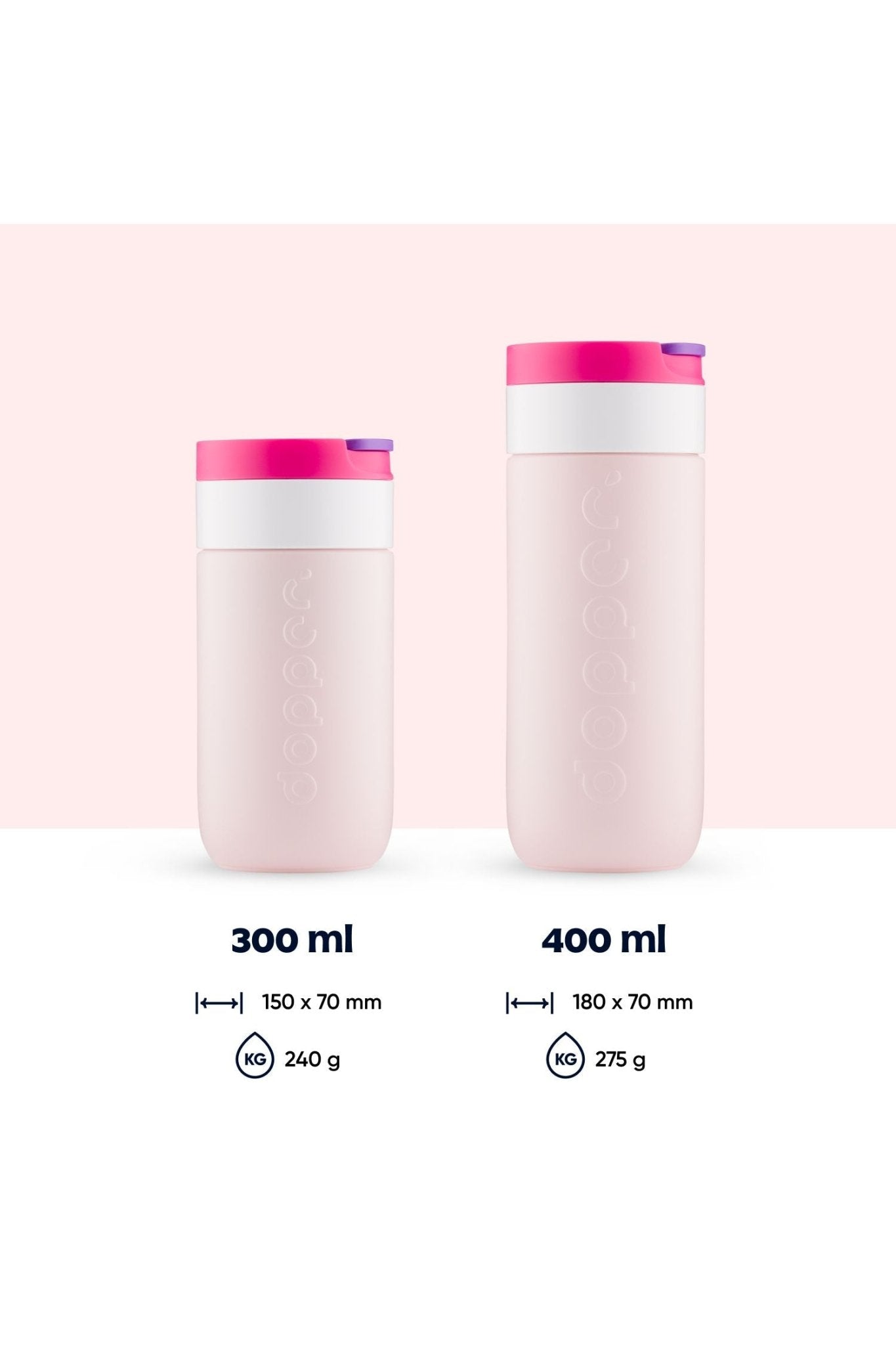 Travel Mug (400 ml) - Berry Pink van Dopper | Kids Conceptstore Le Fanfare