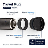 Travel Mug (400 ml) - Blazing Black van Dopper | Kids Conceptstore Le Fanfare