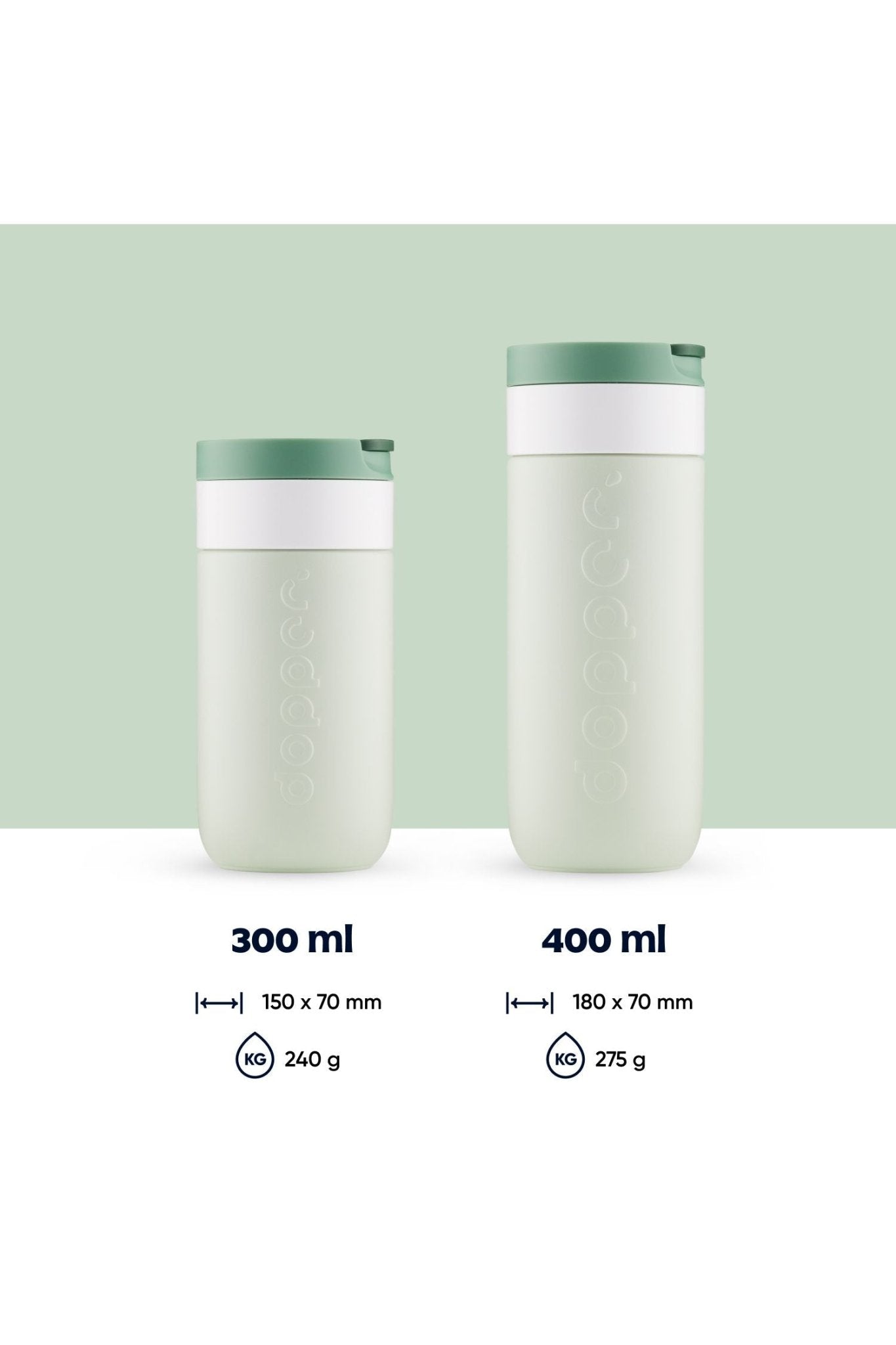 Travel Mug (400 ml) - Forest Green van Dopper | Kids Conceptstore Le Fanfare