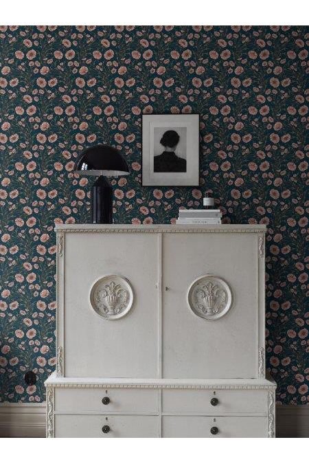 Treasured - Poppy Flow - Black van Boråstapeter | Kids Conceptstore Le Fanfare