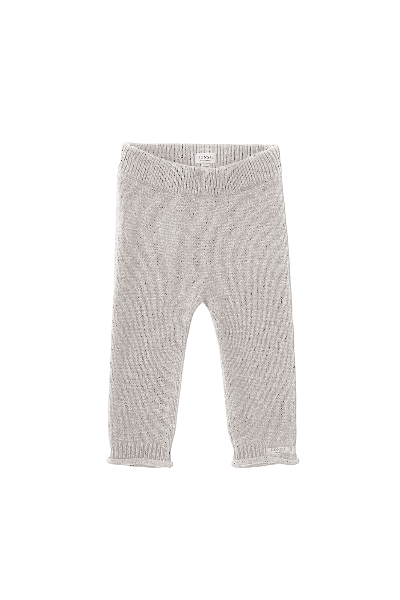 Trig Merino Wool Trousers - Soft Grey Melange van Donsje Amsterdam | Kids Conceptstore Le Fanfare